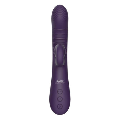 Purple electronic device with brand logo on a white background