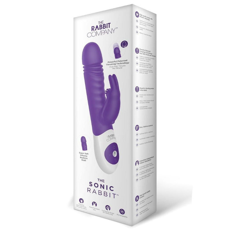Box of 'The Sonic Rabbit' product from The Rabbit Company on a white background