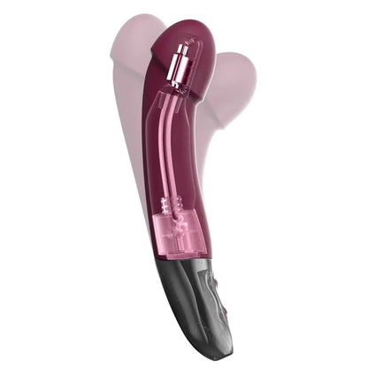 Titanz Bendable Silicone G-Spot Prostate Vibrator USB Rechargeable Purple Massager on a white background