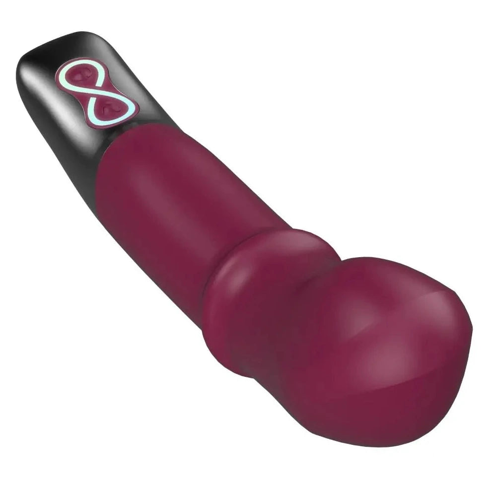 Titanz Come Hither Motion Rechargeable G-Spot Prostate Silicone Vibrator Purple on a white background