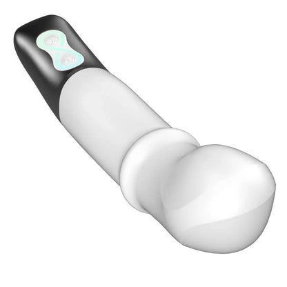 Titanz Come Hither Motion Rechargeable G-Spot Prostate Silicone Vibrator White on a white background