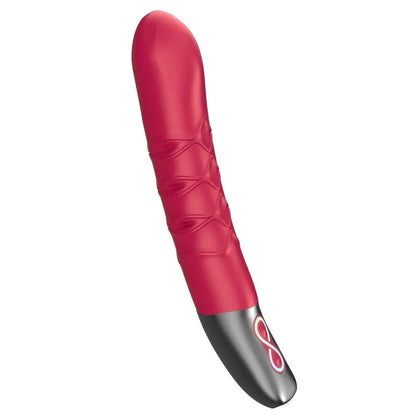 Titanz Thrusting Silicone G-Spot Anal Prostate Vibrator USB Rechargeable Massager Pink on a white background
