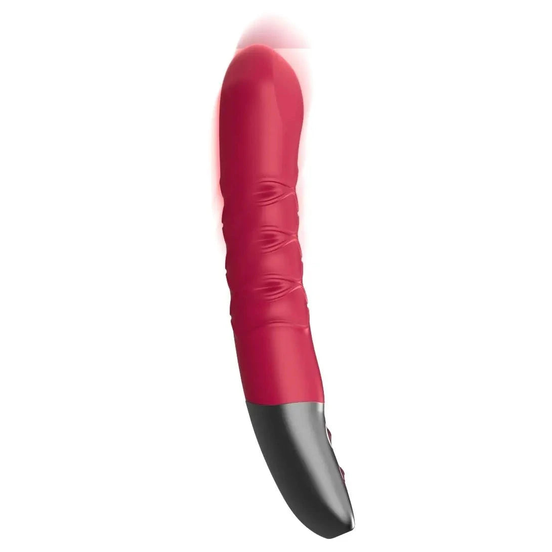 Titanz Thrusting Silicone G-Spot Anal Prostate Vibrator USB Rechargeable Massager Pink on a white background