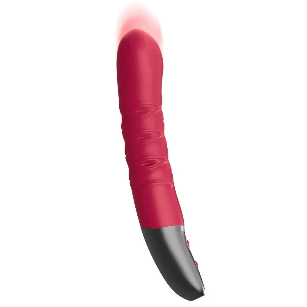 Titanz Thrusting Silicone G-Spot Anal Prostate Vibrator USB Rechargeable Massager Pink on a white background