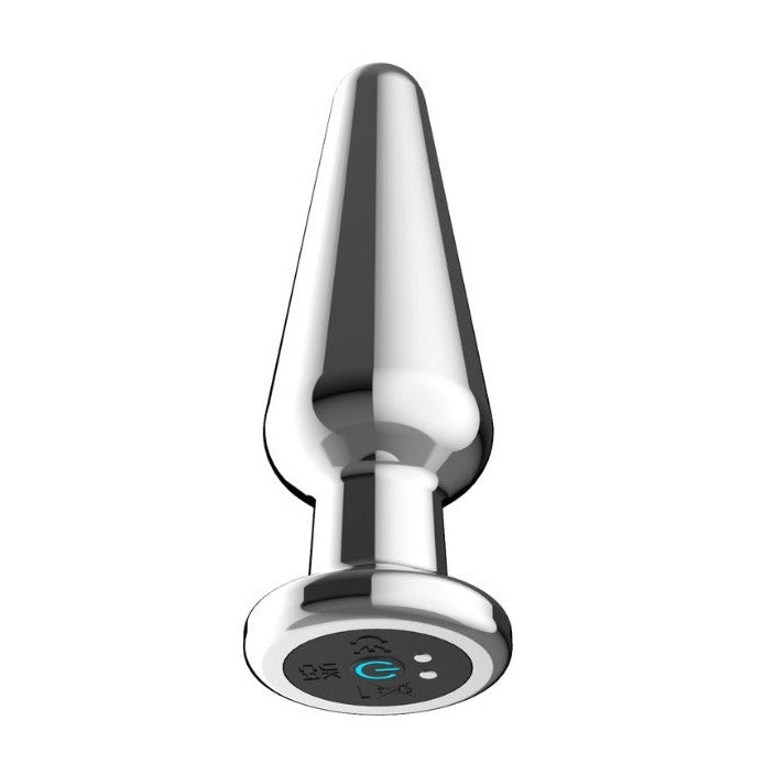 Toosh Remote Controlled Metal 10 Speed Vibrating Anal Butt Plug USB P-Spot BDSM