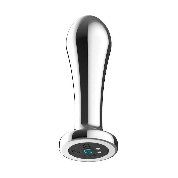 Toosh Remote Controlled Metal Smooth 10 Speed Vibrating Butt Anal Plug P-Spot