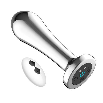 Toosh Remote Controlled Metal Smooth 10 Speed Vibrating Butt Anal Plug P-Spot