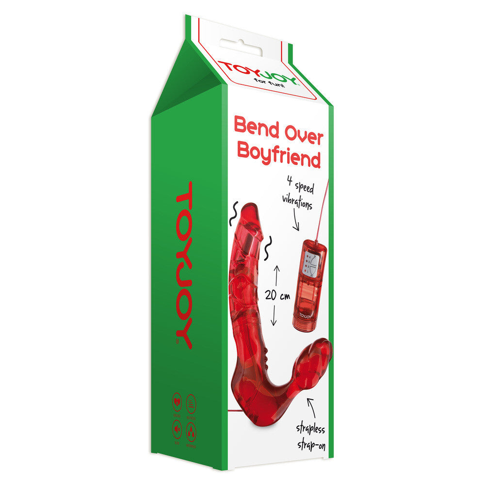 ToyJoy 'Bend Over Boyfriend' product packaging on a white background