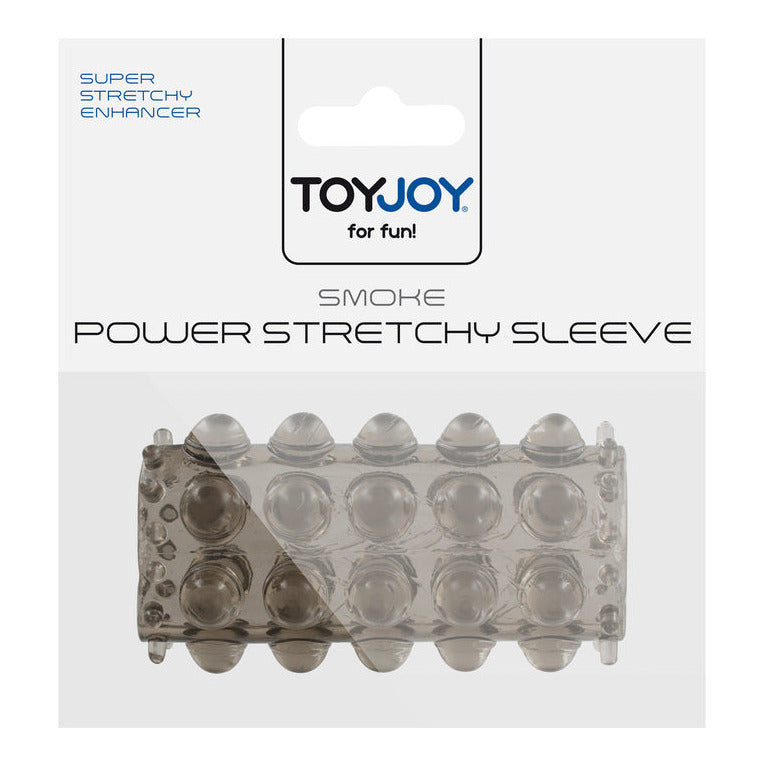 ToyJoy Smoke Power Stretchy Sleeve packaging on a white background