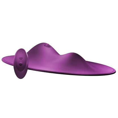 Purple electronic device on a white background
