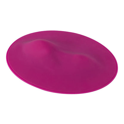 Pink oval object on a white background