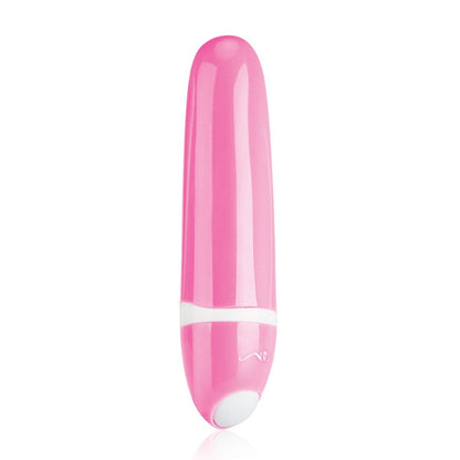 Pink and white electronic massager on a white background
