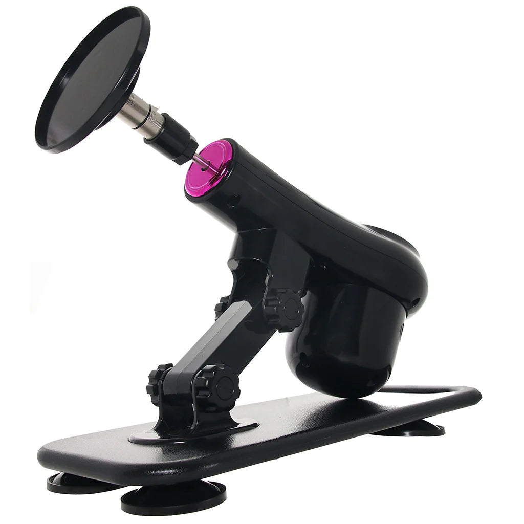 Black sex machine on a white background