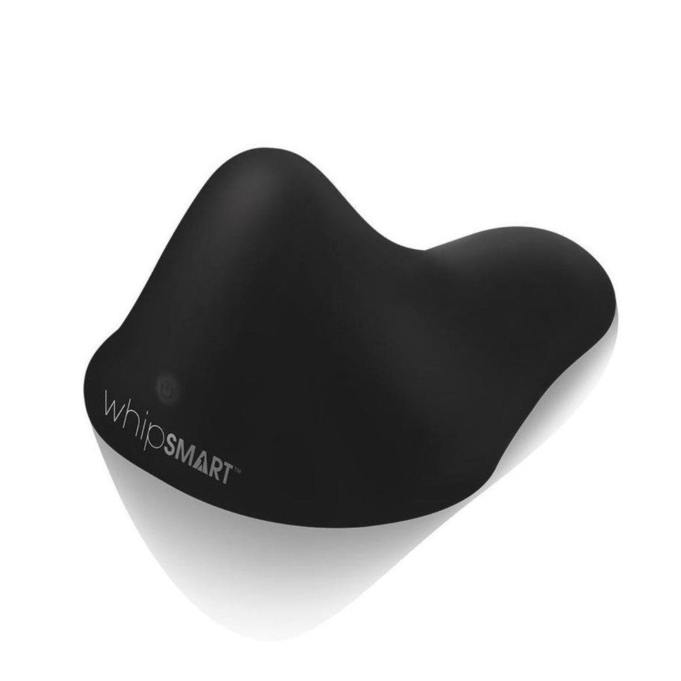 Black lay on vibrator with 'whipSMART' branding on a white background