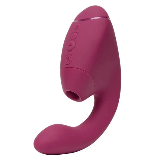 Womanizer Next Duo Dusky Pink Advanced 3D Pleasure Air With G-Spot Vibrations on a white background