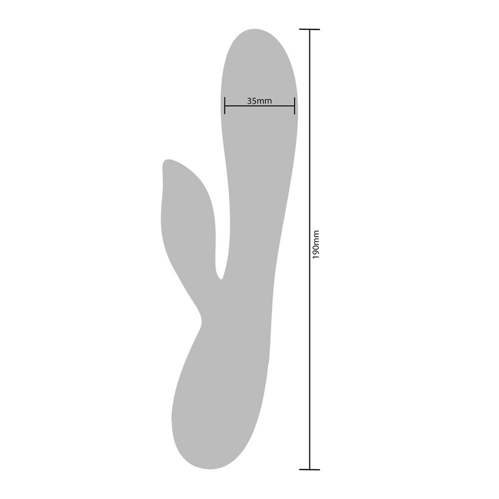 Xocoon Endless Love Clitoris G-Spot 7.4 Inch Pink Rabbit Wand Vibrator Silicone USB