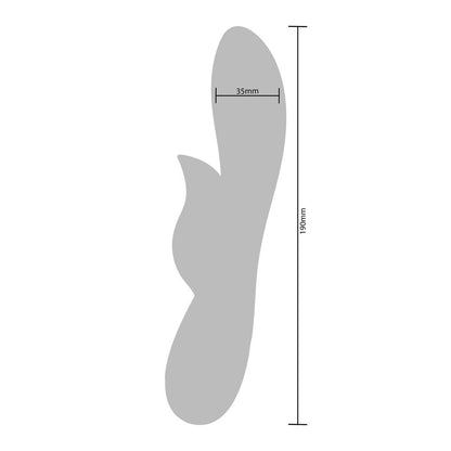 Xocoon Unchained Love Clitoris G-Spot 7.4 Inch Purple Rabbit Wand Vibrator Silicone