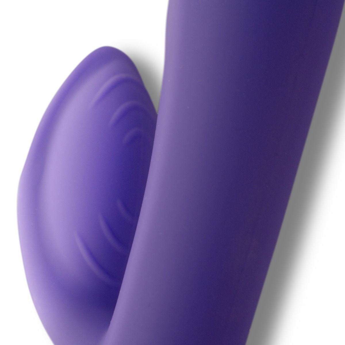 Close-up of a purple object with a white background