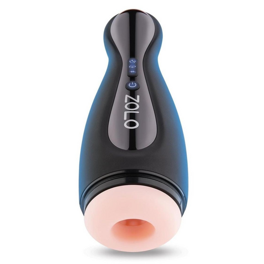 Black and blue device with 'Zolo' branding on a white background