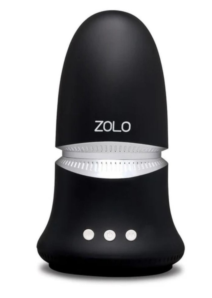 Black device with 'ZOLO' branding on a white background