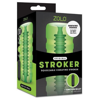 Zolo Original Stroker packaging with green and black design
