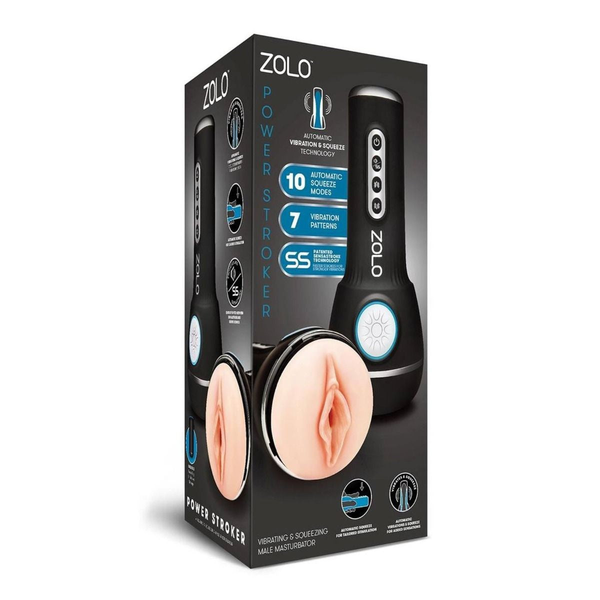 Zolo Power Stroker packaging on a white background