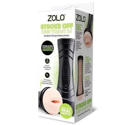 Zolo Stroke Off Deep Throat BJ product packaging on a white background