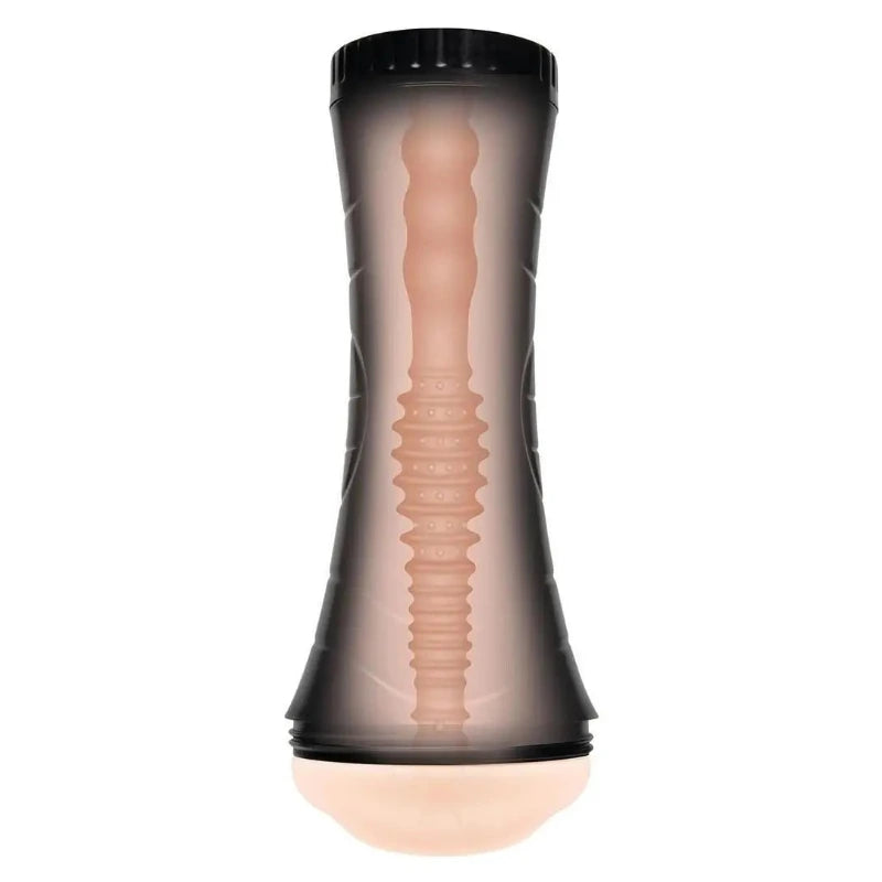 Zolo Stroke Off Deepthroat BJ Realistic Blowjob Masturbator Mouth Fleshlight casing on a white background