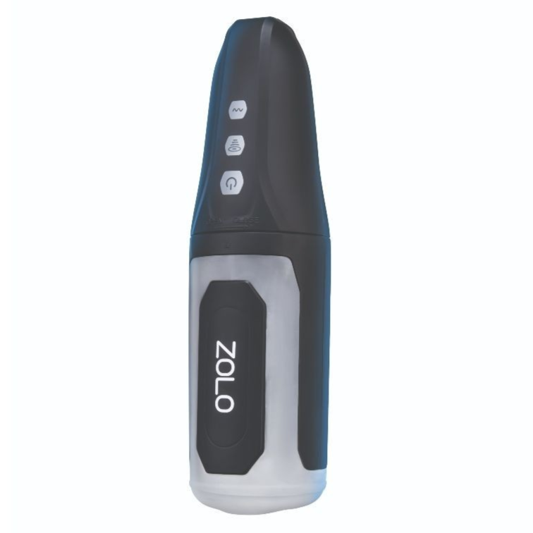 Black and gray device with 'Zolo' branding on a white background