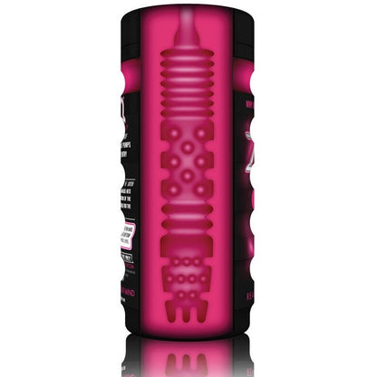 Zolo The Girlfriend Pleasure Cup Black Pink Stroker Male Masturbator Ribbed