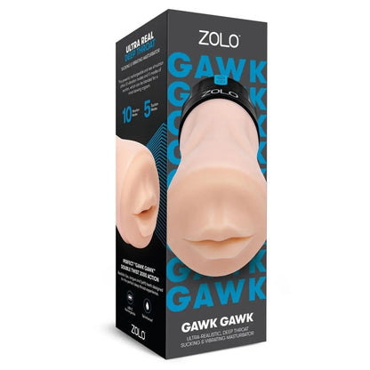 Zolo Vibrating Deep Throat Gawk Gawk 3000 Realistic Vibrating Sucking Blowjob Sex Machine