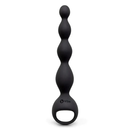 Black silicone anal wand with 'b-Vibe' branding on a white background
