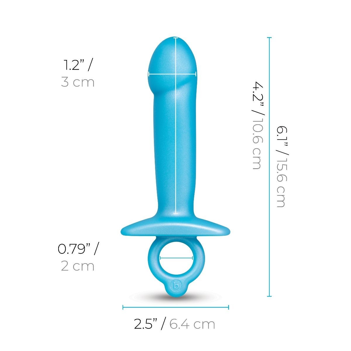 b-Vibe Butties Lil Dil Anal Butt Plug Dildo Prostate Massager Silicone
