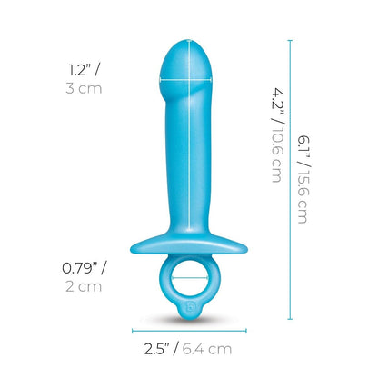b-Vibe Butties Lil Dil Anal Butt Plug Dildo Prostate Massager Silicone