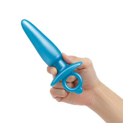 b-Vibe Butties Sleek Anal Butt Plug Blue Prostate Massager Silicone Waterproof