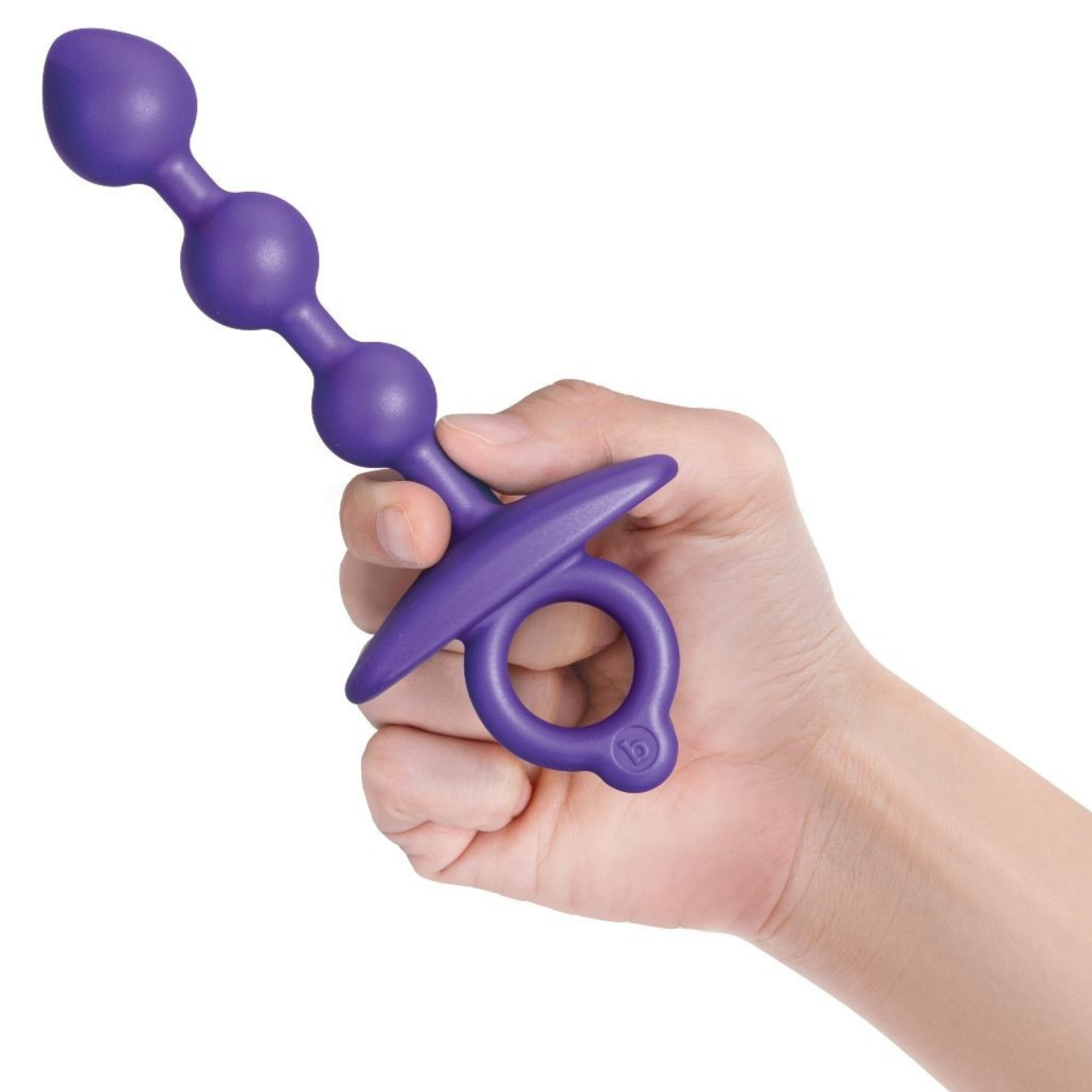 b-Vibe Butties Zip Anal Beads Butt Plug Dildo Prostate Massager Silicone