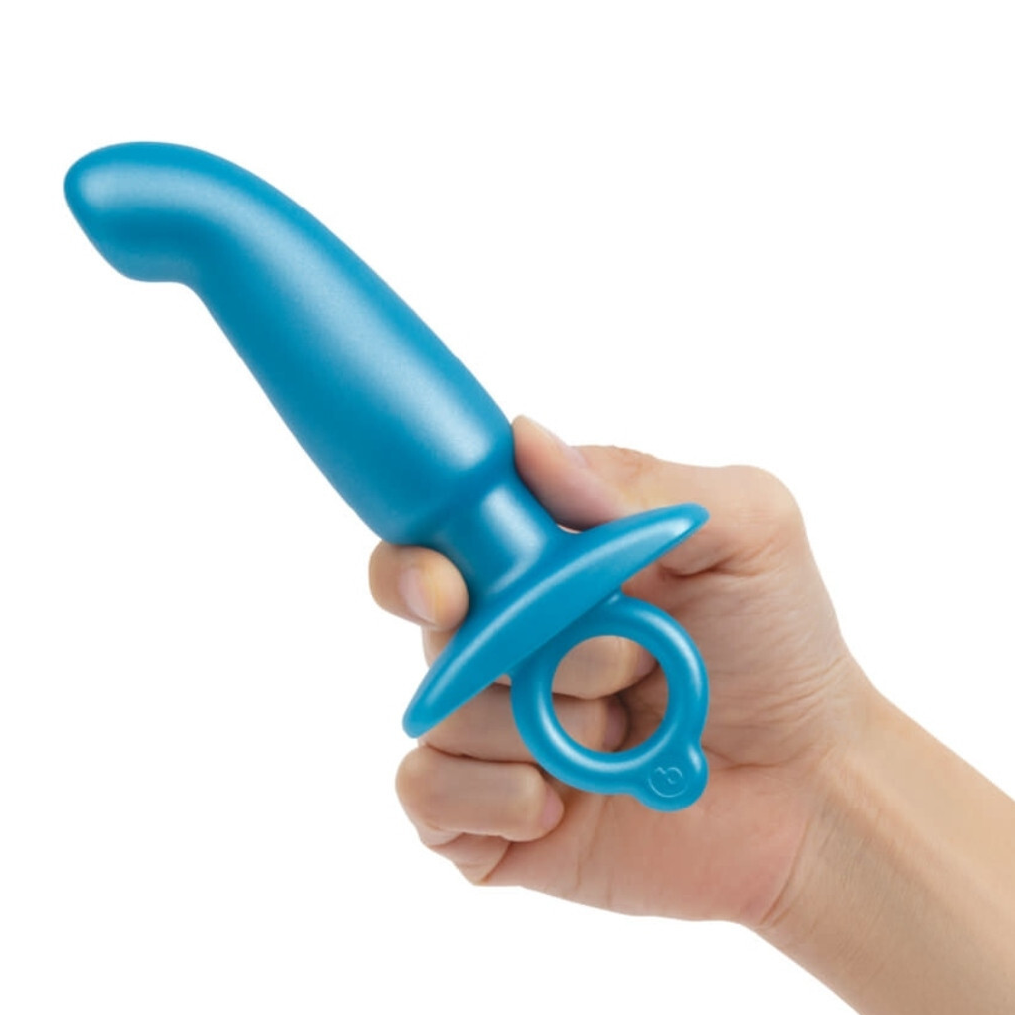 b-Vibe Hither Anal Butt Plug Blue Prostate Massager Silicone Waterproof Sex Toy