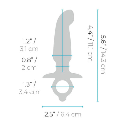 b-Vibe Hither Anal Butt Plug Blue Prostate Massager Silicone Waterproof Sex Toy
