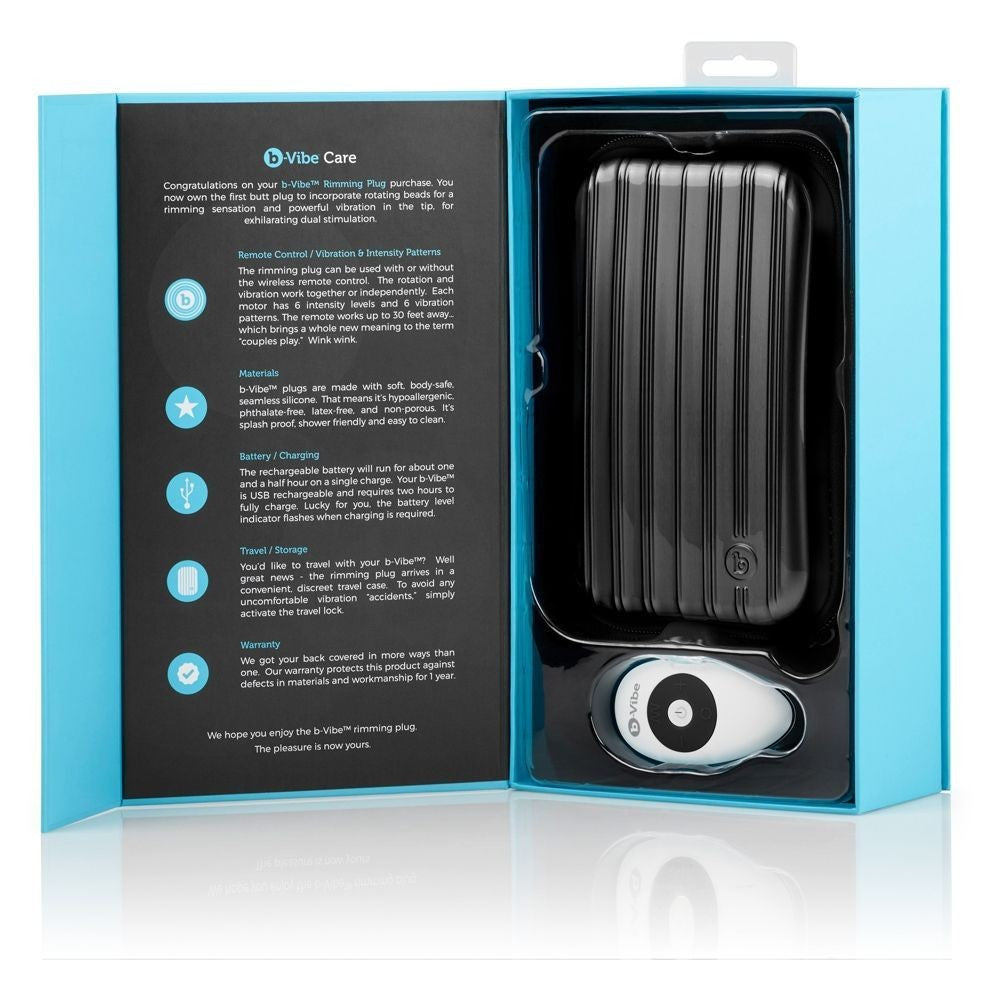 b-Vibe Rimming 2 Remote Vibrator Anal Butt Plug Prostate Massager Silicone Vibe