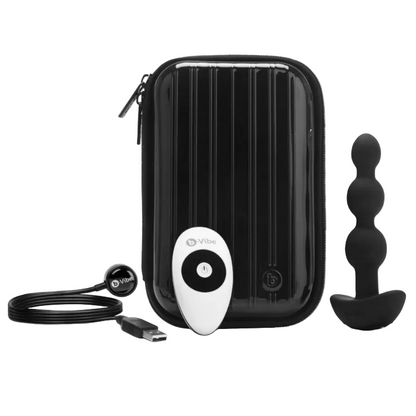 b-Vibe Triplet Remote Vibrating Anal Beads Butt Plug Prostate Silicone Massager