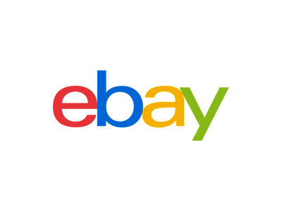 Colorful eBay logo on a white background