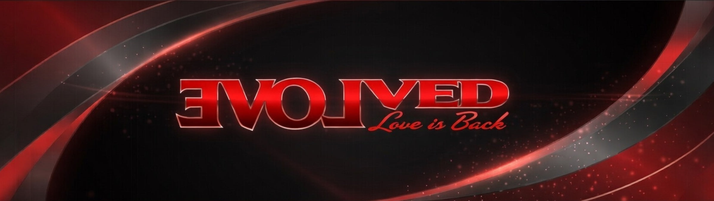 Red 'Evoled' logo on a black background with red accents