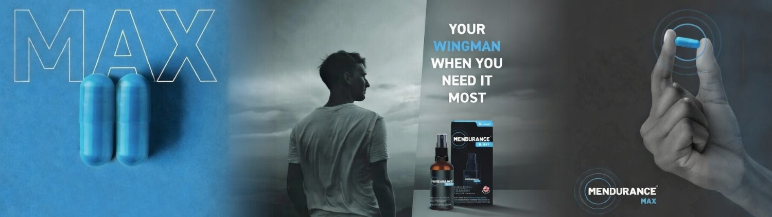mendurance male better sex supplements and spray banner