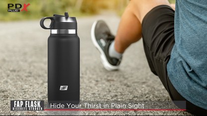 PDX Plus Fap Flask Happy Camper Discreet Bottle Shaped Stroker Male Masturbator Video