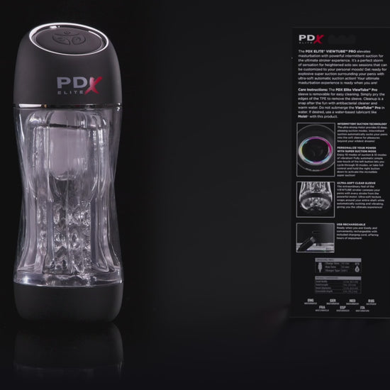 Pipedream PDX Elite ViewTube Pro Clear Male Suction Masturbator Stroker Blowjob Video