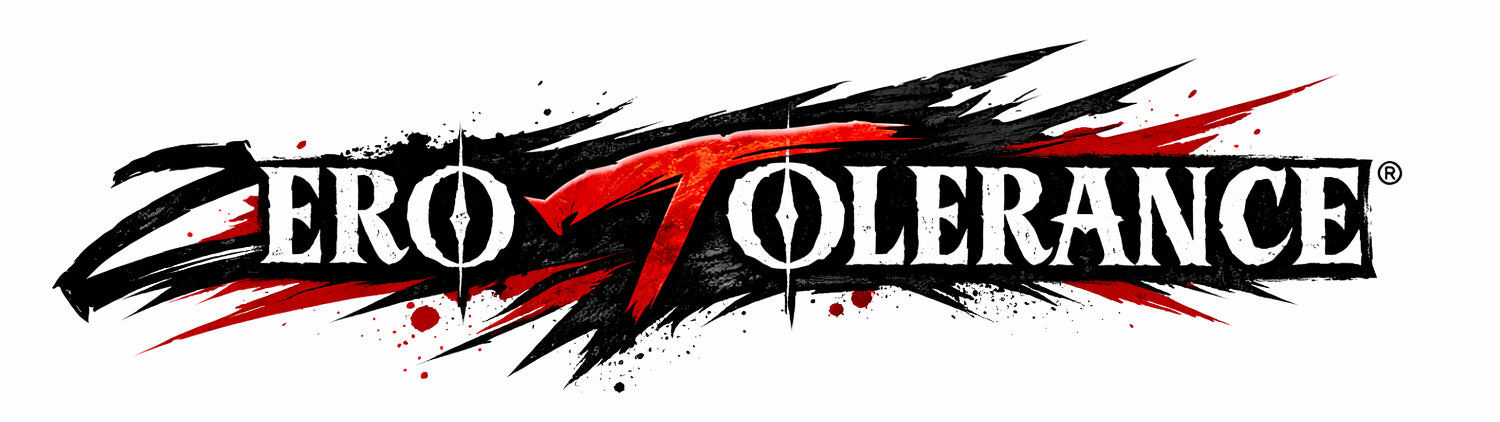 Logo with 'Zero Tolerance' text in a stylized design on a white background